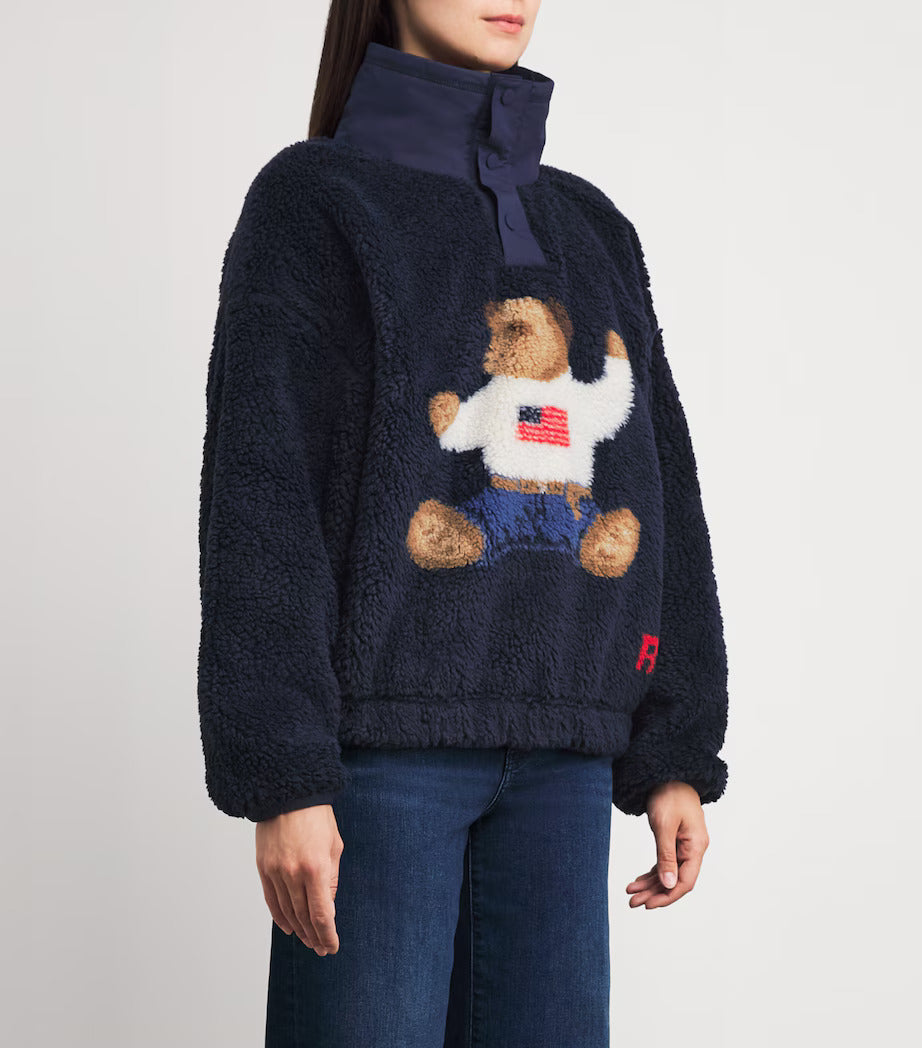 Teddy Flag Knit Sherpa