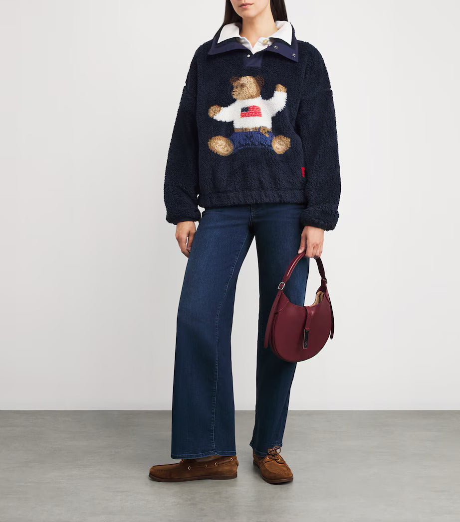 Teddy Flag Knit Sherpa