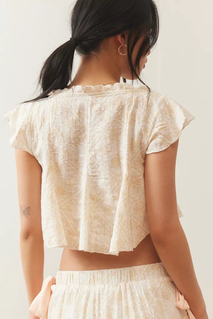 Ruffled Romance Tie-Front Set
