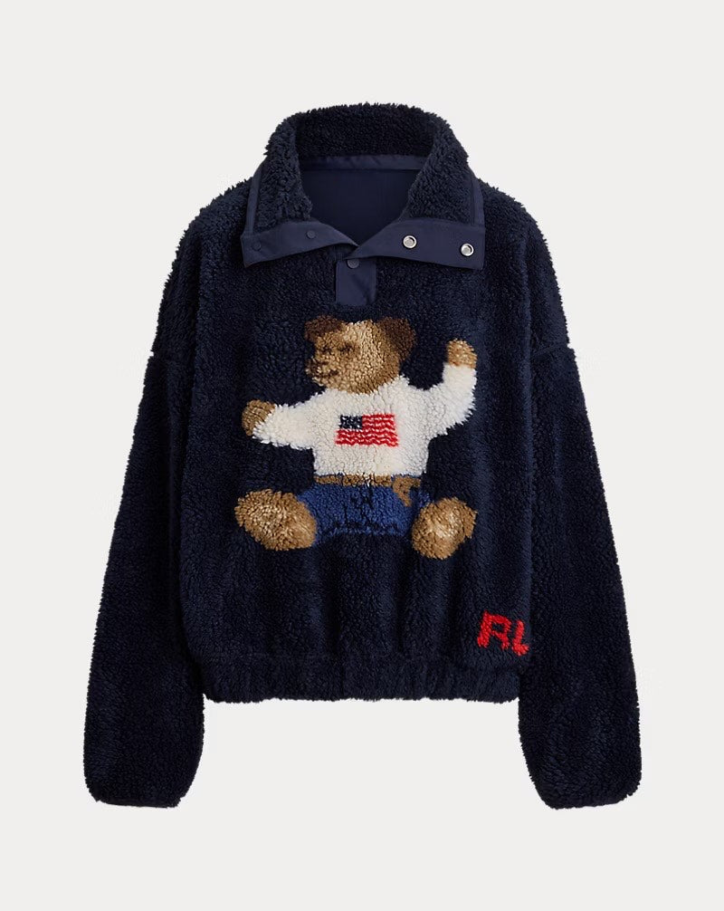 Teddy Flag Knit Sherpa