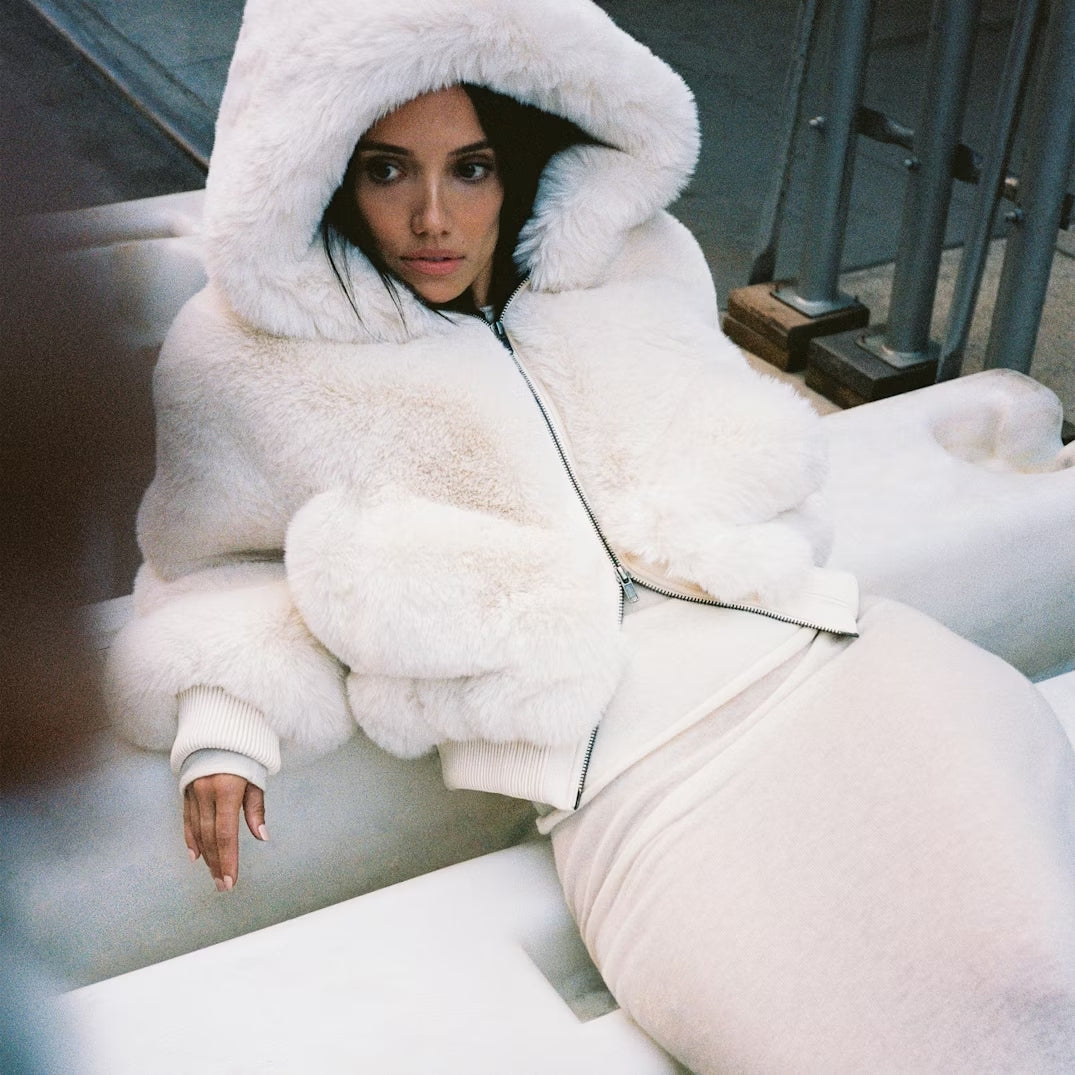 Faux Fur Zip Up