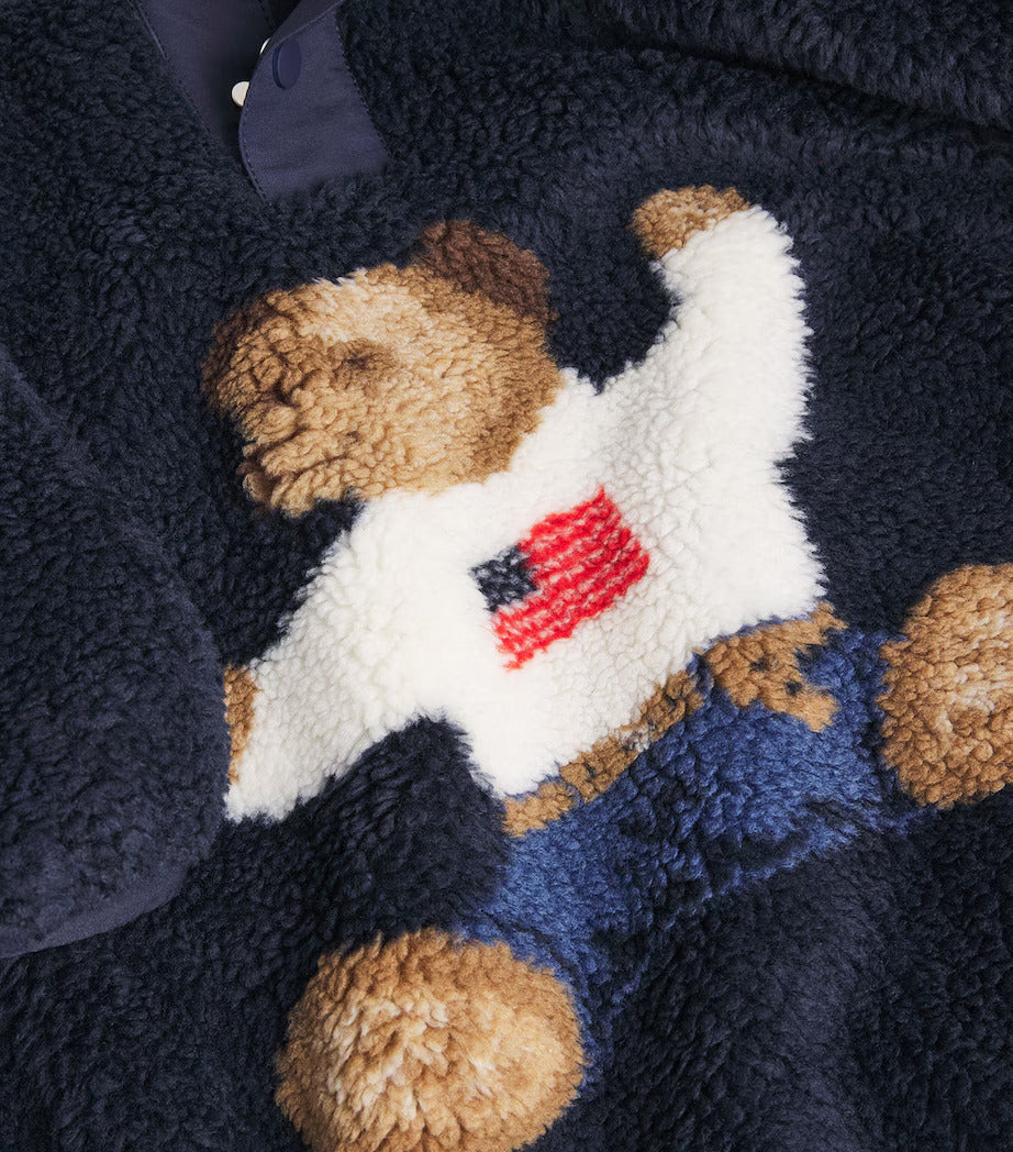 Teddy Flag Knit Sherpa