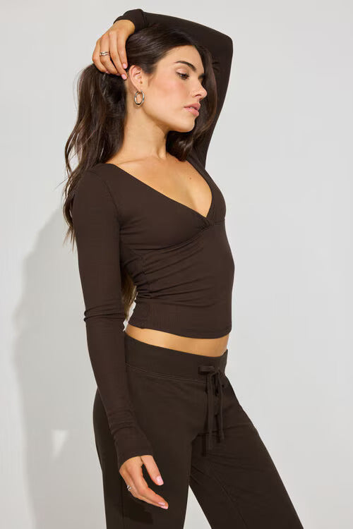 Crossover Long Sleeve Top