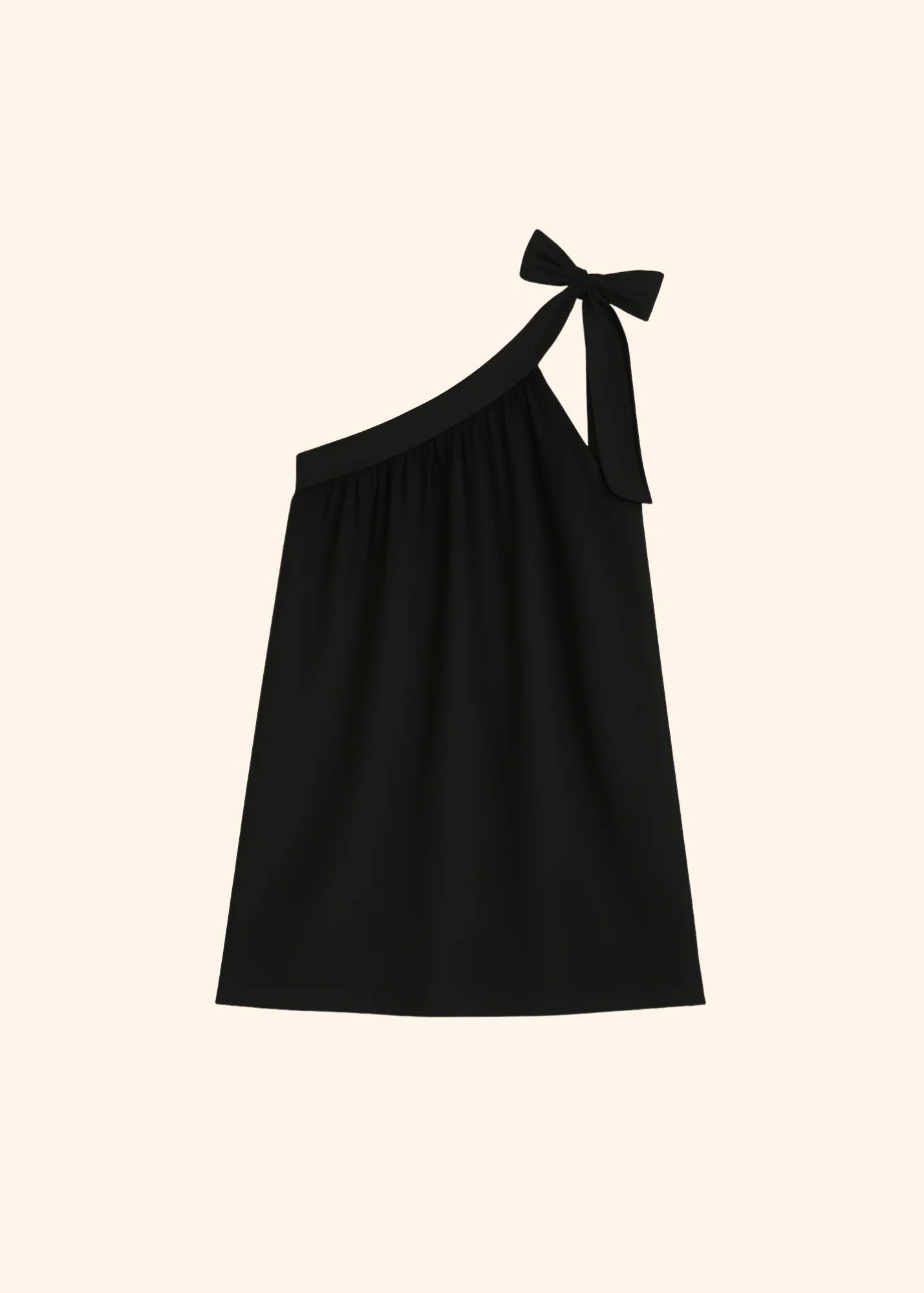 Noir Bow Mini Dress