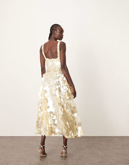 Aurelia Sequin Midi Dress