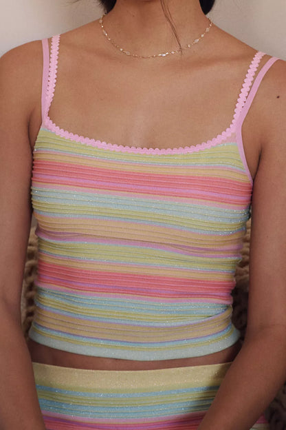 LyreBird Sparkle Stripe Tank