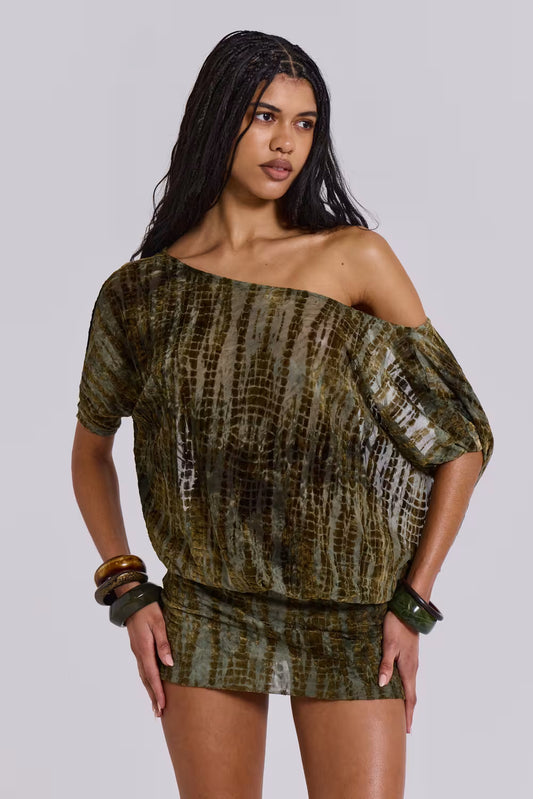 Devore Backless Mini Dress