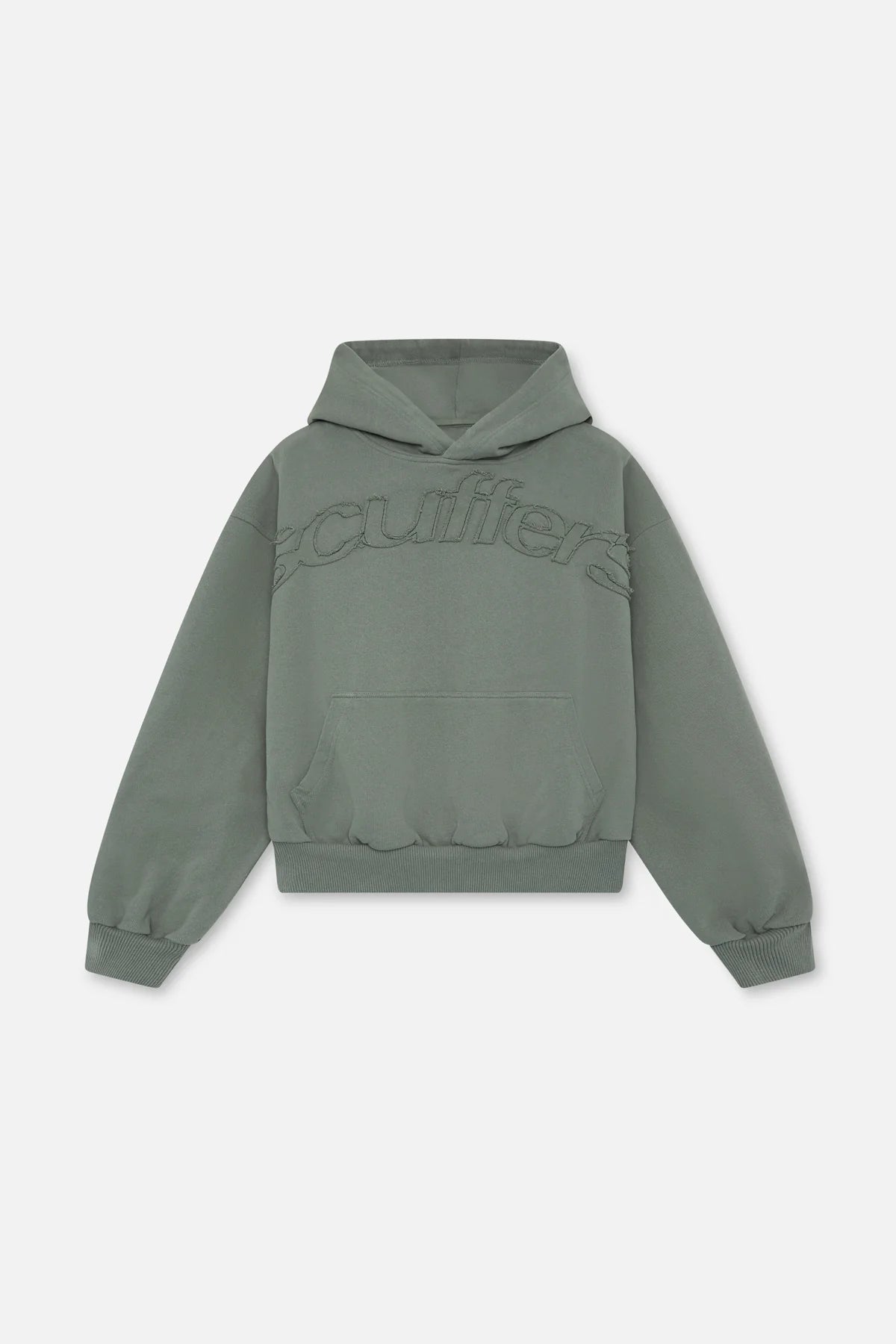 Scuffer Green Distressed Hoodie