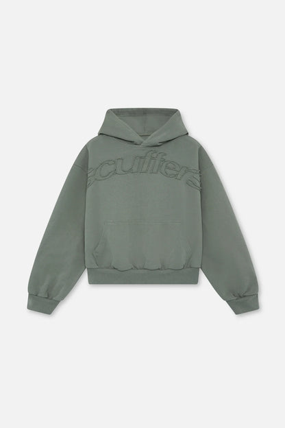 Scuffer Green Distressed Hoodie