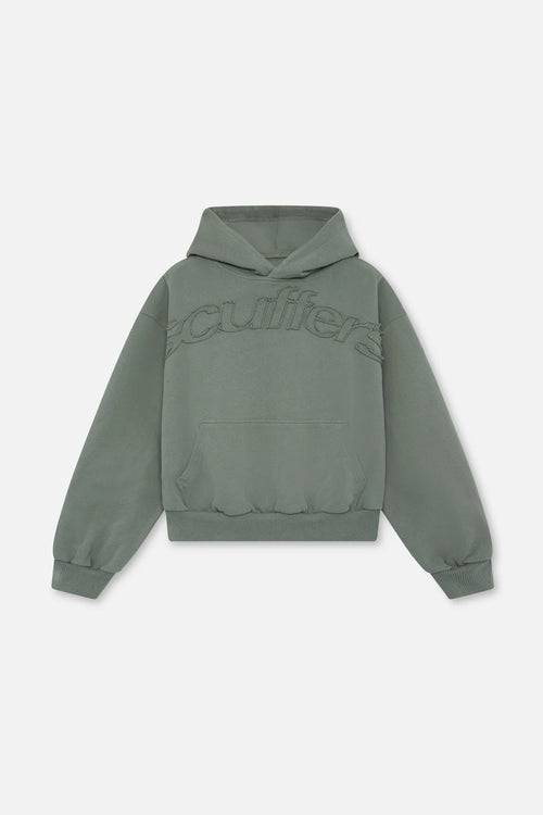 Scuffer Green Distressed Hoodie