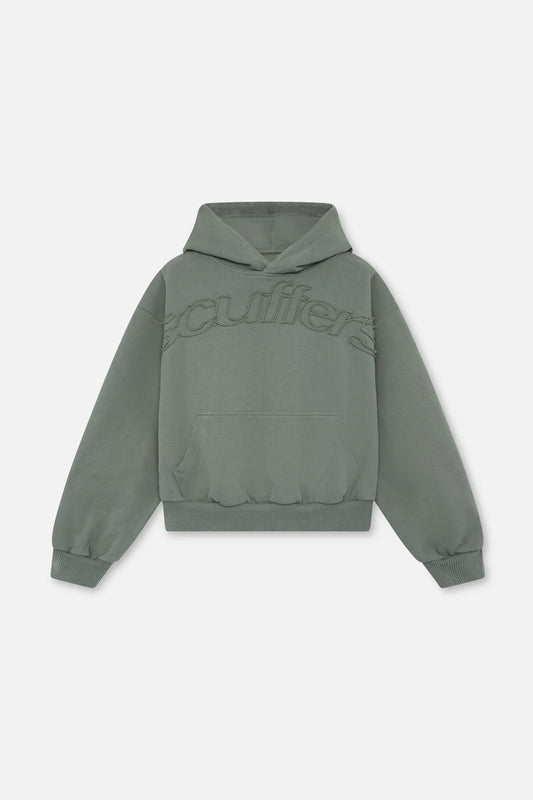 Scuffer Green Distressed Hoodie