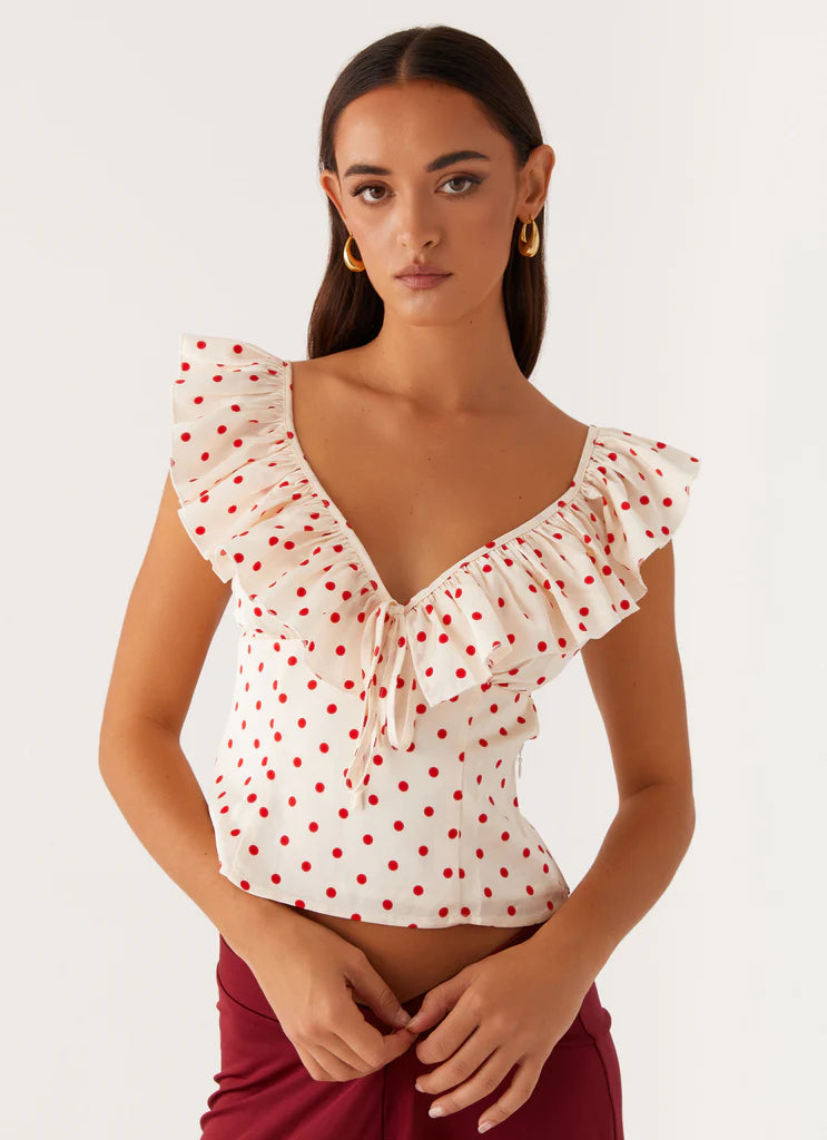 Regan Ruffle Top