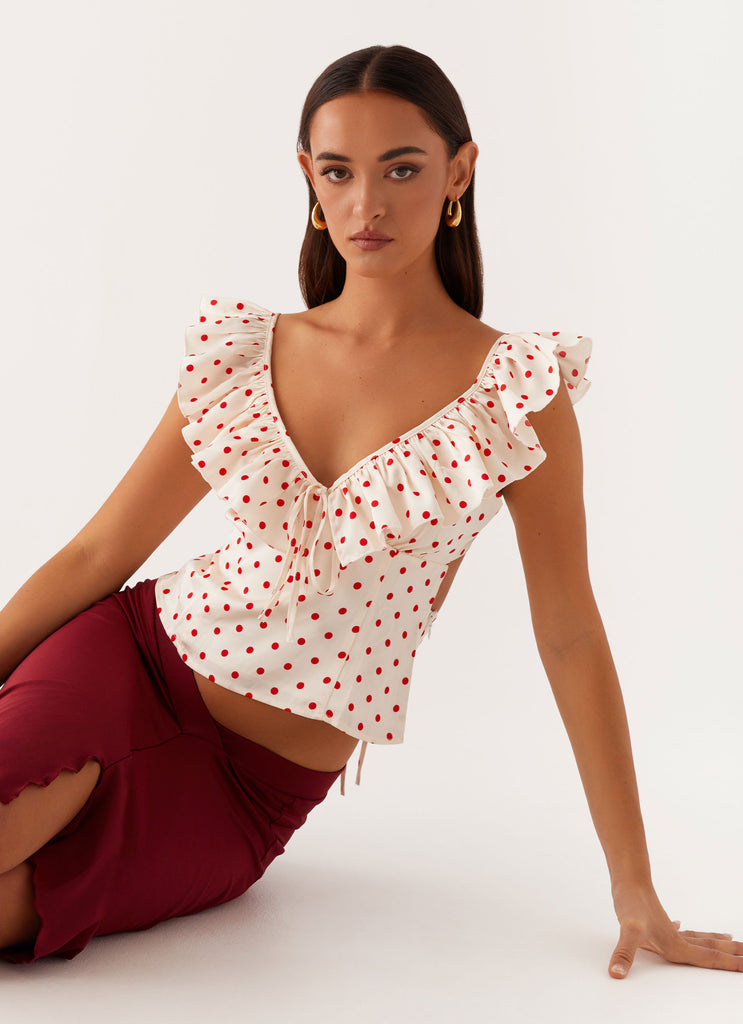 Regan Ruffle Top