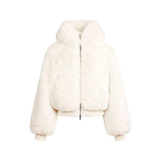 Faux Fur Zip Up
