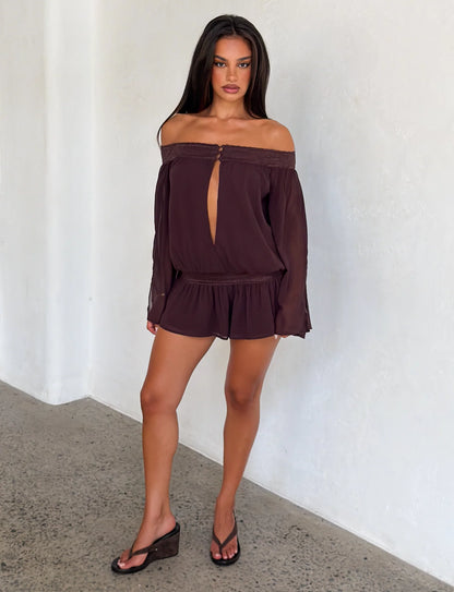 Tessia Off Shoulder Playsuit