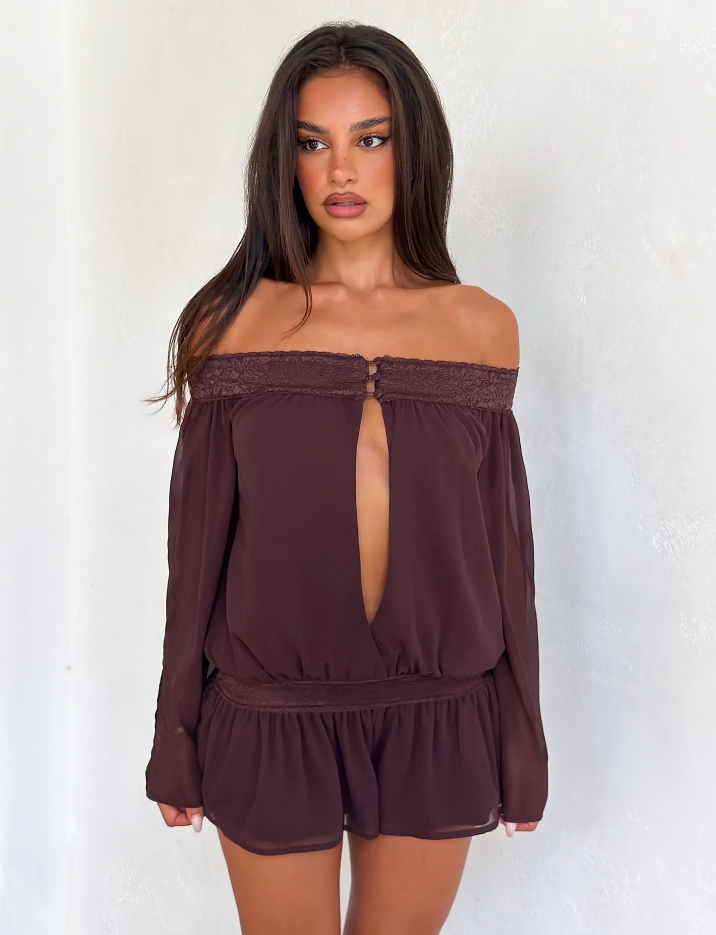 Tessia Off Shoulder Playsuit