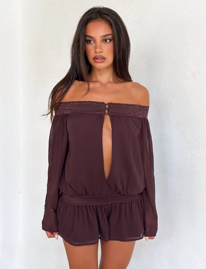 Tessia Off Shoulder Playsuit