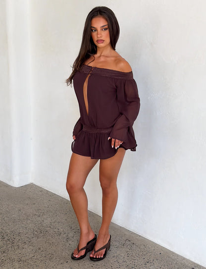 Tessia Off Shoulder Playsuit