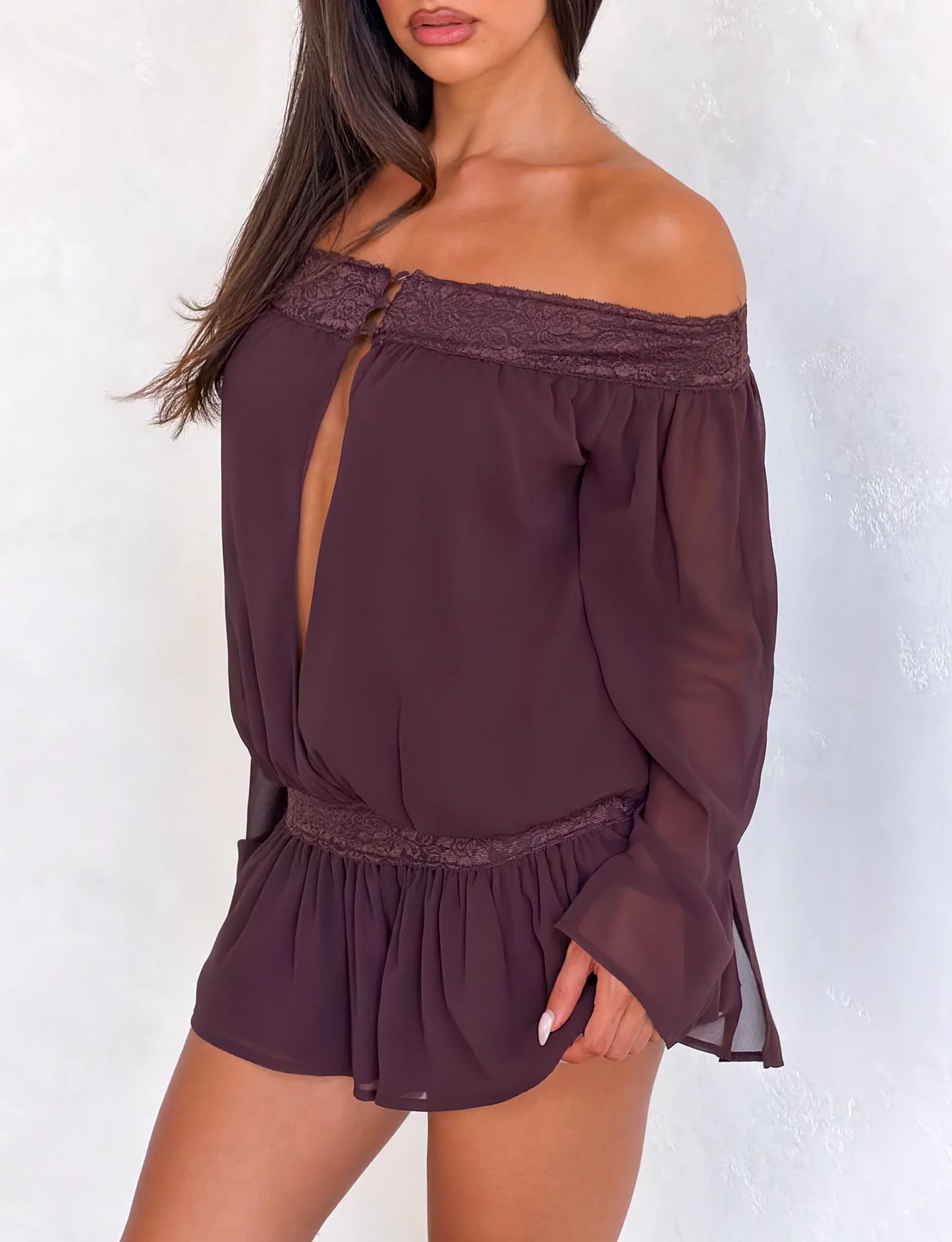Tessia Off Shoulder Playsuit