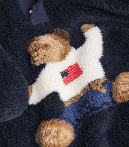 Teddy Flag Knit Sherpa