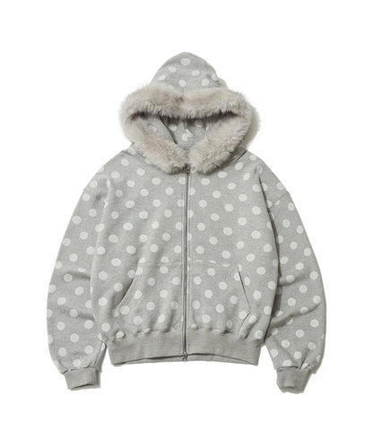 Halo Dot Fur Hoodie