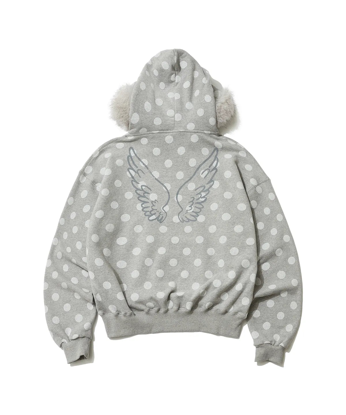 Halo Dot Fur Hoodie